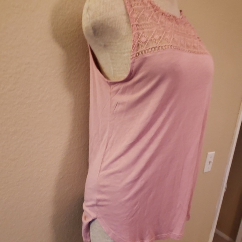 H&M pink tank top blouse S - Picture 2 of 4